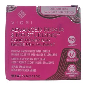Viori Advanced Repair Moisturizing Conditioner Bar Coconut Bliss Rice Water 72g